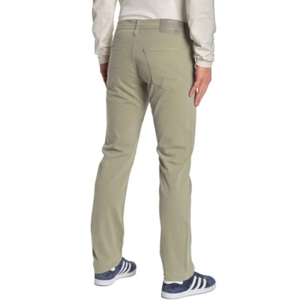 AG Adriano Goldschmied Mens Green SUD Slim Straight Leg Pants Sz 30 x 34 New